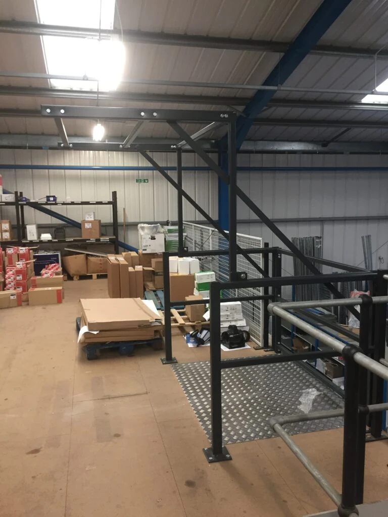 Pallet Gate installed on Mezzanine Floor